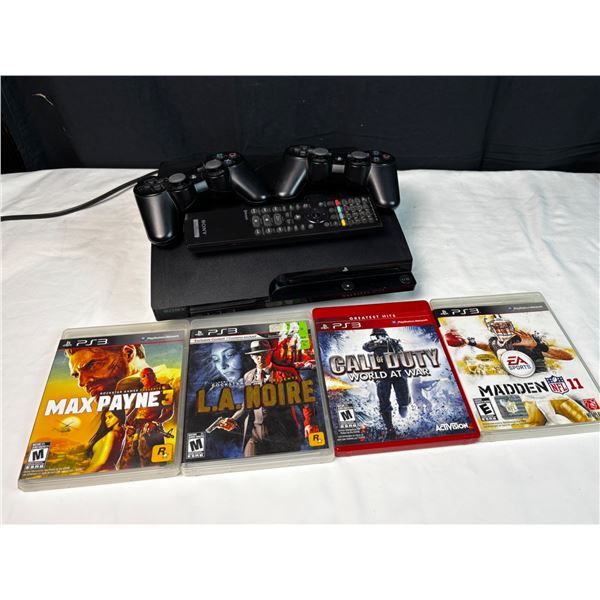 Play Station 3 with Games & Remotes