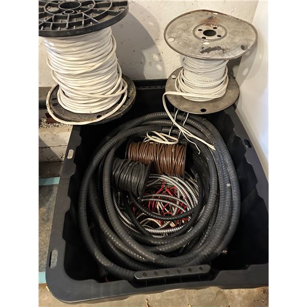 Power Cables and Electrical Wire Lot