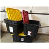 Image 1 : 102 Gallon Totes with lids
