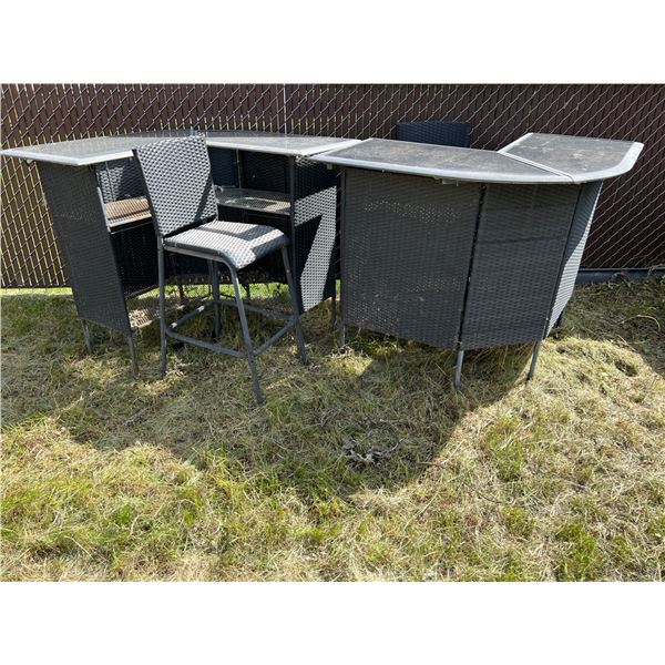 Outdoor Bar and Stools