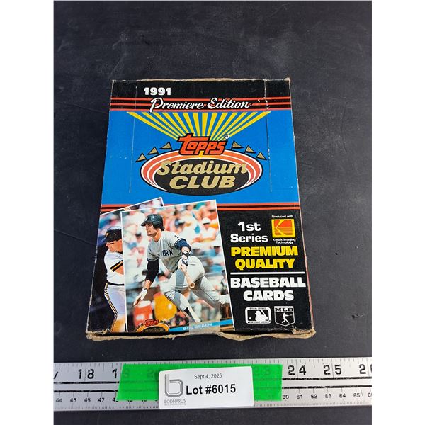 Topps 1991 Premiere Edition Stadium Club Premium Baseball Cards - Authenticity Not Guaranteed