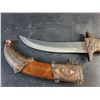 Image 2 : 7" Fixed Curved Blade Knife with Sheath