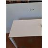 Image 3 : *White Glass Top Table 61'' x 51.5'' x 30'' - As Is CANNOT SHIP