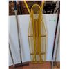Image 3 : *Ironing Board, (2) Rakes, (2) Garden Hoes, Hockey Stick - As Is CANNOT SHIP