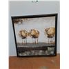 Image 2 : * Framed Tree Painting - 36'' x 36'' x 3'' As Is CANNOT SHIP