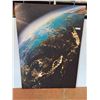 Image 1 : * Earth View from Space on Canvas Print - 39.5" x 55" - CANNOT SHIP