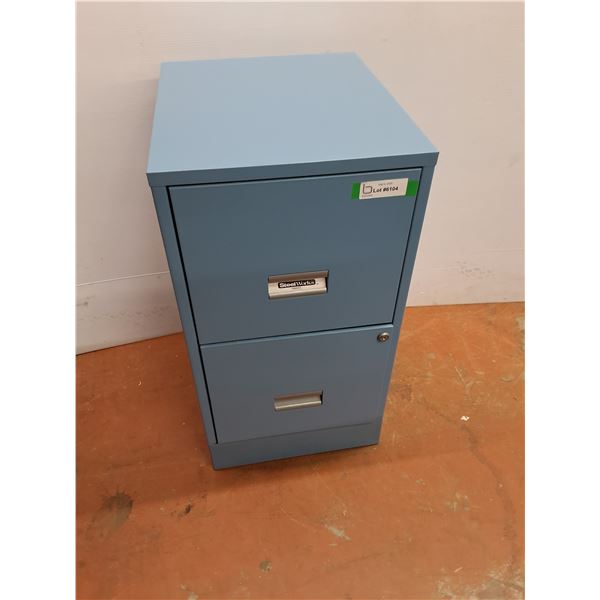 * Blue Two-Drawer Filing Cabinet - CANNOT SHIP