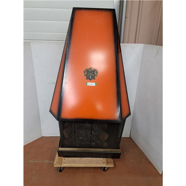 * Vintage Electric Fireplace - Powers On, As Is - CANNOT SHIP - 55" x 32" x 16"