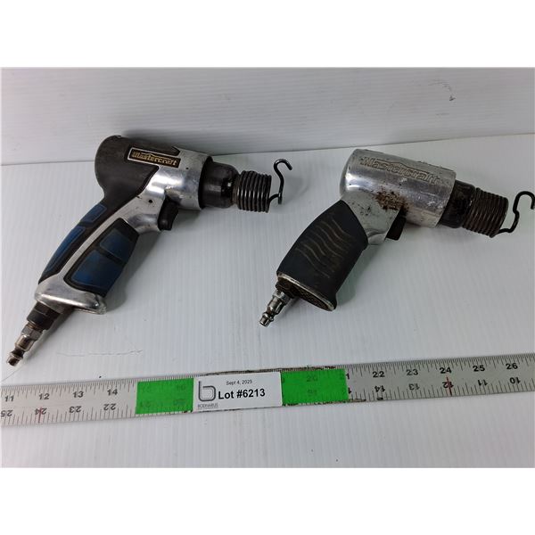 (2) Mastercraft Air Chisels/Hammers Pneumatic Power UNTESTED AS IS