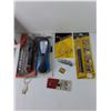 Image 2 : Misc Utility Lot - Misc Lights, Linoleum Knife, Battery Tester, Other