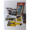 Image 3 : Misc Utility Lot - Misc Lights, Linoleum Knife, Battery Tester, Other