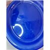Image 2 : Variety Of Cloths,  (2) Muffin Tins, (2) Blue Plastic Platters, Heart Platter, Egg Holder