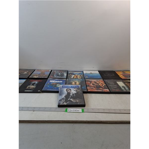 (15) Variety Of DVDs- Finding Nemo, Panic Room, Airbud