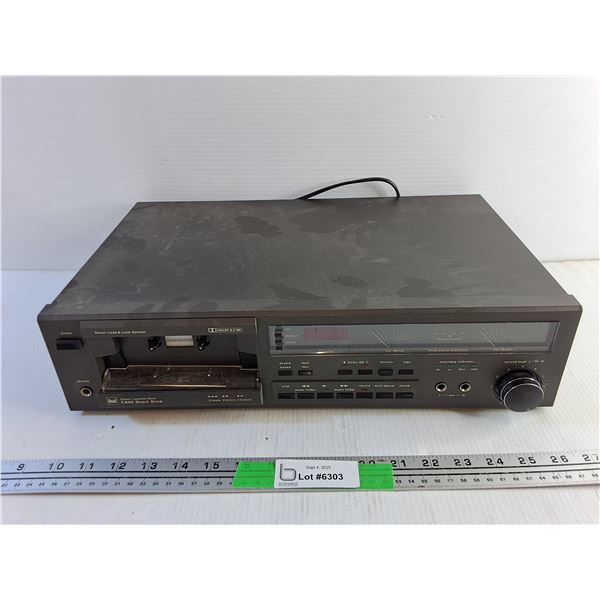 Vintage Dual Stereo Cassette Deck - Powers On, As Is