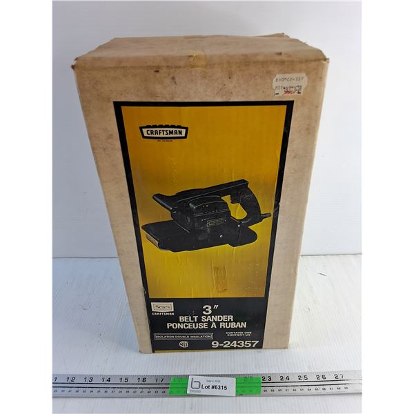 Vintage Craftsman 3" Belt Sander - NOS