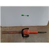 Image 1 : Black & Decker Electric Hedge Trimmer - As Is  -  PICK UP ONLY