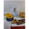 Image 2 : Water Pitcher, Nassau Bahamas Cap, Miter Saw, Caulking Gun, Cup Holder, Tie, Misc