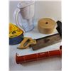 Image 3 : Water Pitcher, Nassau Bahamas Cap, Miter Saw, Caulking Gun, Cup Holder, Tie, Misc
