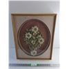 Image 1 : Framed Floral Wall Art 21" x 17"
