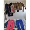 Image 1 : (8) Kids Clothes, (2) Overalls Size 8 and 12, (2) Shirts Both M (3) Pants 7/8