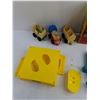 Image 3 : Rock Em Sock Em Robots Partial, (3) Wooden Toy Trains