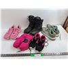 Image 1 : Bates Size 8 Steel Toe Boots, 38 EUR Womans Shoes, 9 Us Adidas Runners, Mittens
