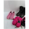 Image 3 : Bates Size 8 Steel Toe Boots, 38 EUR Womans Shoes, 9 Us Adidas Runners, Mittens