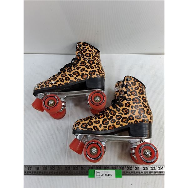 Leopard Print Impala Rollerskates Size 8 Women