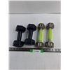 Image 1 : (4) Dumbells, 3lb and 5lb