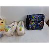 Image 2 : 10″ Kids Unicorn Slippers, Chick Plushie, High Sierra Lunch Bag, Misc