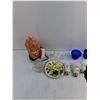 Image 3 : 10″ Himalayan Salt Lamp As-Is, (2) 8″ Vortex Mirrors, (3) Lightbulbs, Misc