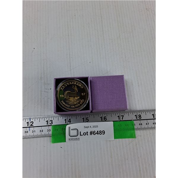 1967 South African Gold Krugerland Coin - As Is CANNOT AUTHENTICATE