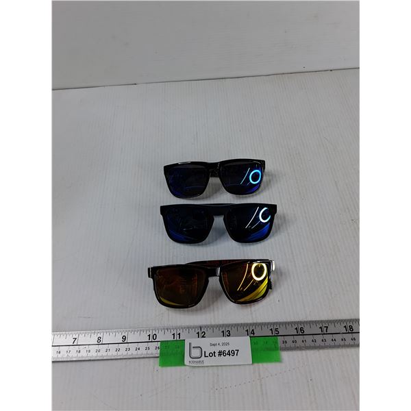 (3) Quicksilver Sunglasses - As Is CANNOT AUTHENTICATE