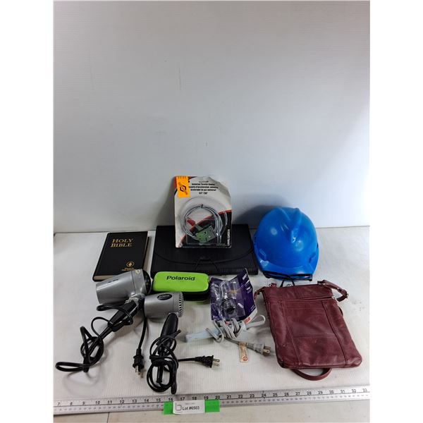 File Folder, Polaroid Case, Hardhat, Misc - As Is