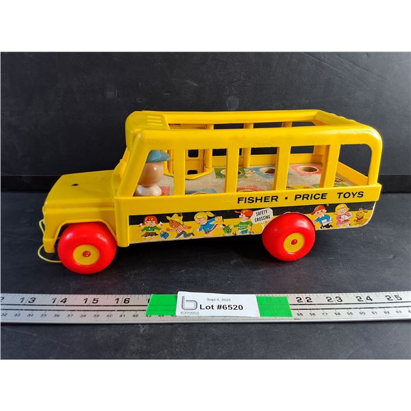 Vintage Fisher Price Toy School Bus
