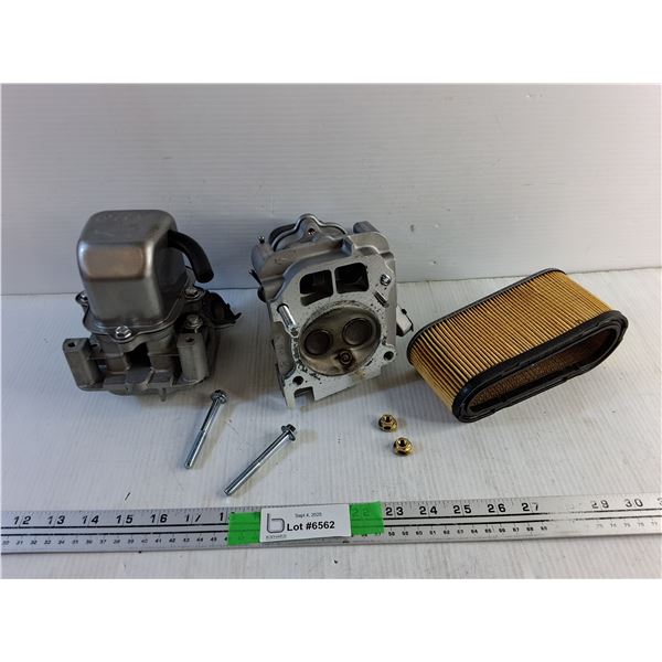 (2) OHV 4 Stroke Cylinder Heads, Oval Air Intake Filter