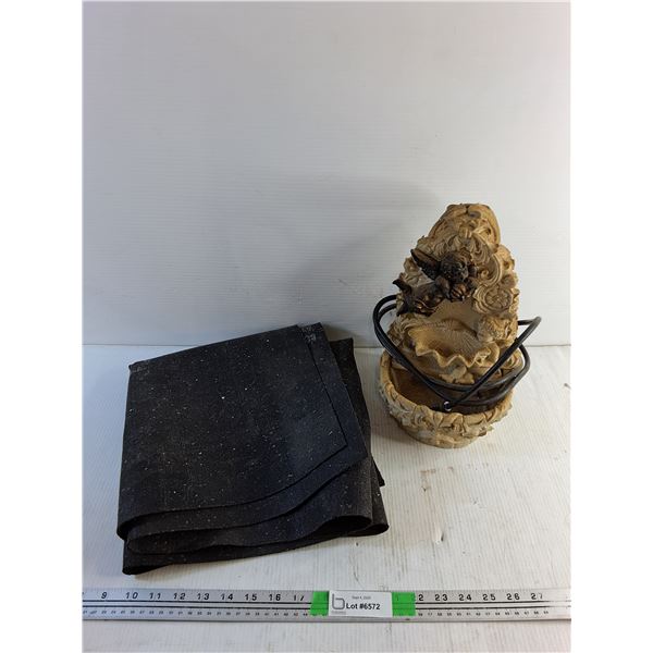 Baroque Style Water Fountain, Rubber Mat