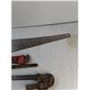 Image 3 : (3) Pipe Wrenches, Saw - As Is -  PICK UP