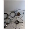 Image 3 : Vintage Headlight, Vintage Hubcab Cover, (2) Horn Ring Cover, Misc - As Is