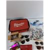 Image 2 : Milwaukee Bag, Assorted Glasses, Tattoo Ink, Misc - As Is CANNOT SHIP