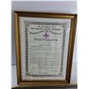 Image 2 : Framed Independent Order Of Odd Fellows 14'' x 8'', Assorted Grand Lodge Medals - As Is CANNOT SHIP