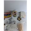 Image 3 : Woodburning Pen Set, Bells, Plastic Bags, Misc - As Is