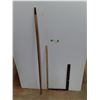 Image 1 : ** Wooden Ruler, Carpenters Square, 60" Wooden Broom Handle, Cannot Ship