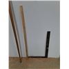 Image 2 : ** Wooden Ruler, Carpenters Square, 60" Wooden Broom Handle, Cannot Ship