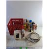 Image 1 : Brake Cleaner, Spray Paint, DOT 3 Brake Fluid, Plumbing Hose, Paint Remover, Milk Crate-CANNOT SHIP