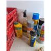 Image 3 : Brake Cleaner, Spray Paint, DOT 3 Brake Fluid, Plumbing Hose, Paint Remover, Milk Crate-CANNOT SHIP