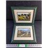 Image 1 : (2) Framed Farm Wall Art 12" x 10"