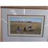 Image 2 : Framed Farm Field Wall Art Print 16" x 12"
