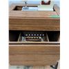 Image 14 : *Singer Sewing Machine in Storage Cabinet, Machine Table & Box Of Sewing Notions- CANNOT SHIP