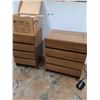 Image 1 : *Singer Sewing Machine in Storage Cabinet, Machine Table & Box Of Sewing Notions- CANNOT SHIP